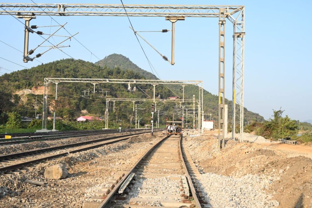 Double line between Changsari and Agthori stations